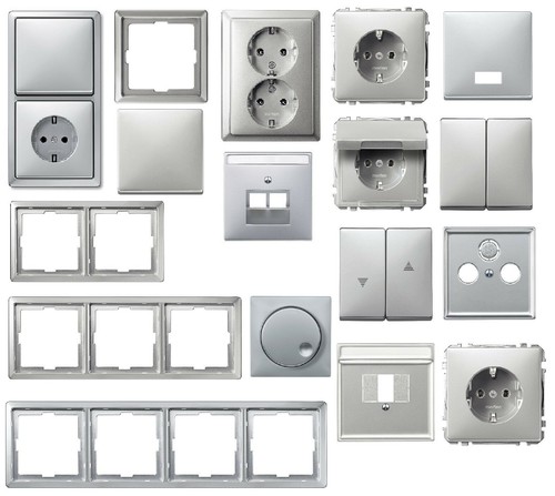 Merten artec farbe aluminium - merten,